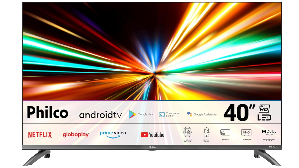 Smart TV 40” Philco LED Android TV