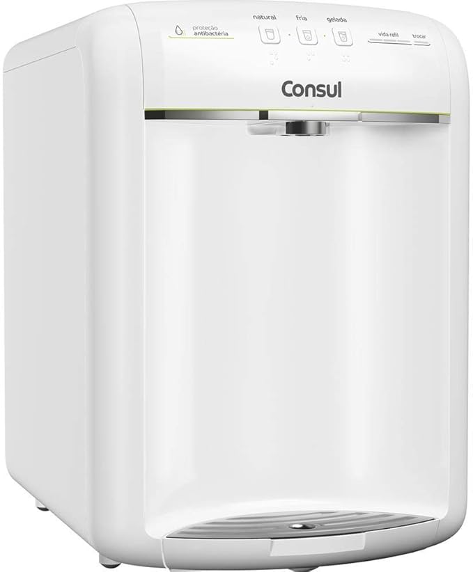 Purificador de Água Consul (CPB36ABA) – 110V – Branco – Alta Capacidade de Refrigeração e 3 Níveis de Temperatura