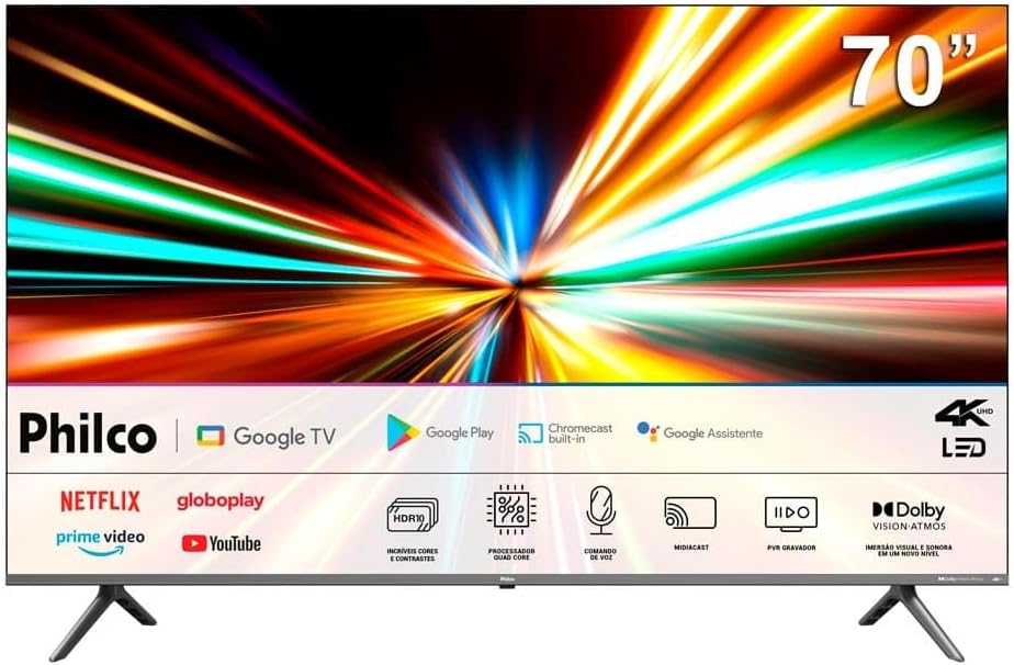 Smart TV LED 70″ Ultra HD Philco 4K